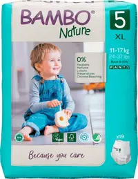 Scutece Ecolabel Pants Nr. 5 pentru 11-17kg, 19 bucati, Bambo Nature