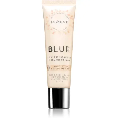 Lumene Blur 16h Longwear machiaj persistent SPF 15 culoare 0 Light Ivory (Cool) 30 ml