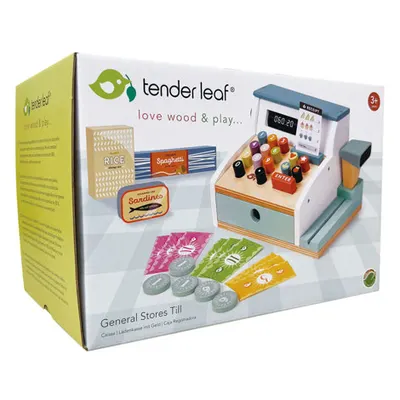 Casa de marcat cu scaner din lemn premium - General Stores Till