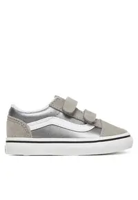 Tenisi Fete - material textil - argintiu - sistem inchidere Velcro