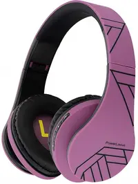 Căști wireless PowerLocus - P2, negre/mov