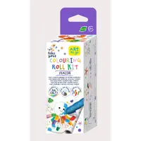 Kit rola de desenat pe numere - 2 m, include 4 creioane colorate cerate, Subacvatic - Haku Yoka
