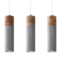 Lampa suspendata ZANE 3 gri