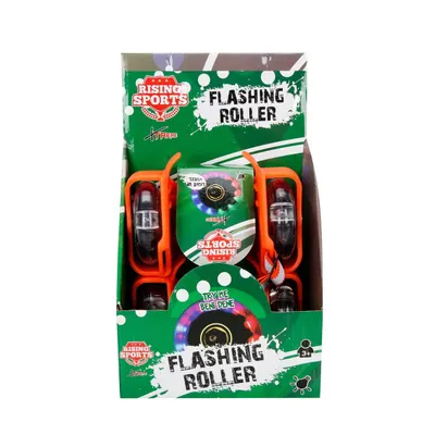 Role calcai, cu lumini in roti, Rising Sports Xtreme, Portocaliu