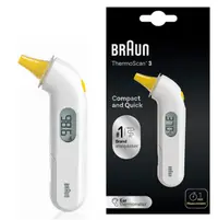 Termometru auricular Thermoscan 3, 1 bucata, Braun