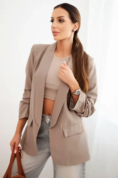 Sacou fango elegant cu maneci dr...