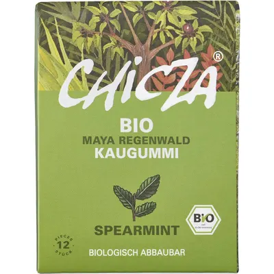 Guma de mestecat spearmint bio 12 lamele - 30g Chicza