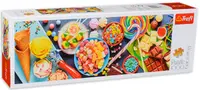 Puzzle panoramic Trefl din 1000 de piese - Dulciuri delicioase