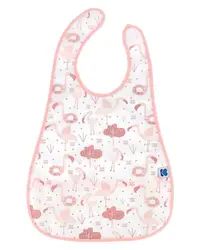 Baveta impermeabila cu buzunar KikkaBoo Flamingo Pink