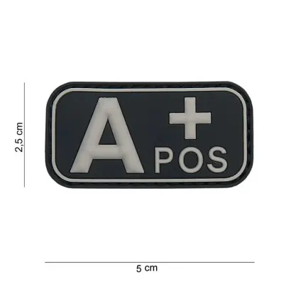 Patch grupa sanguina A+ pozitiv PVC - Default Title