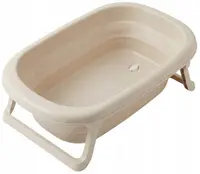 Cadă pliabilă pentru bebeluși Tega Baby - 81 x 50 x 23 cm, bej