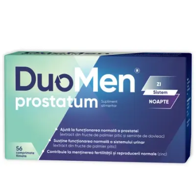DuoMen Prostatum, Zdrovit | 56 comprimate filmate (28 Zi + 28 Noapte)