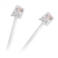 Cabu telefon RJ11 5m Alb, TEL0033F-5