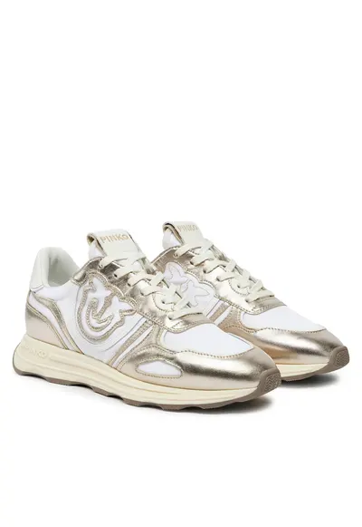 Pantofi sport dama Platinum Z22 SS0087P085 - piele naturala - auriu