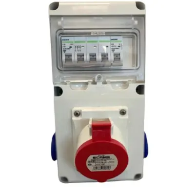 Oganizare Santier 6m Ind E1 Cablat 5p 1x32a 2xschuko Ip44