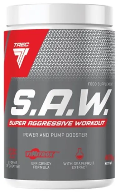 S.A.W. Powder, grapefruit cu cireașă, 400 g, Trec Nutrition
