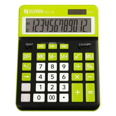 Calculator Eleven - CDC120BK-GN, negru/verde