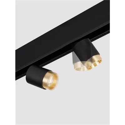 Sistem iluminat pe sina ULTRA SLIM MAGNETIC Alama aurie & Nisipiu Negru Aluminiu DALI 10W DC48V Bridgelux 719Lm >90 3000K IP20