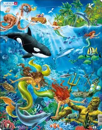 Puzzle pentru copii Larsen din 32 de piese - În ocean