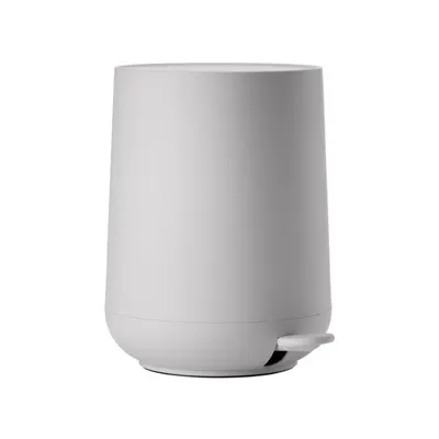 Coș de gunoi gri deschis cu pedală din plastic 5 l Nova – Zone