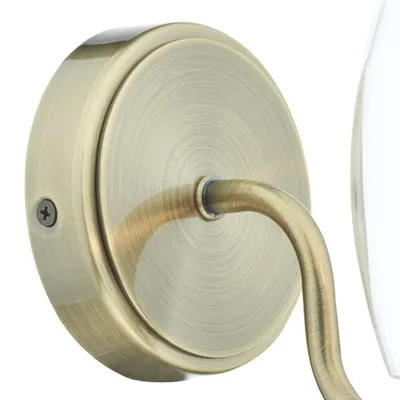 Aplica Vestry Bathroom Wall Light Antique Brass IP44