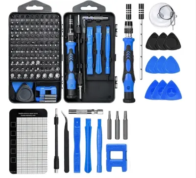 Set trusa surubelnita precizie cu 138 piese, biti otel, maner ergonomic