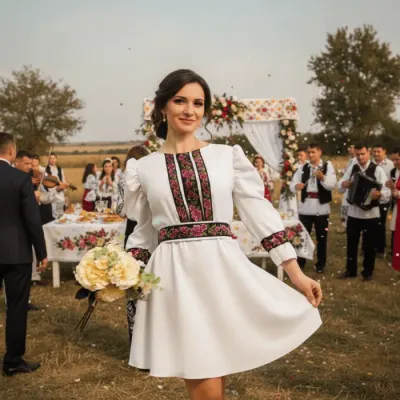 Rochie Traditionala Trandafira