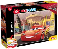 Puzzle cu două fețe Lisciani pentru colorare 35 piese - Merge! Merge! Merge!