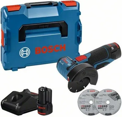 Șlefuitor unghiular fără fir Bosch - Professional GWS 12V-76 cu, 2x3.0Ah