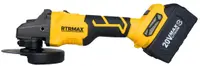 Polizor unghiular fără fir RTRMAX - RTS5050, 125 mm, cu 2 baterii de 4Ah, încărcător și husă