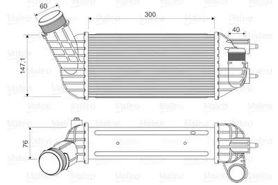 Compresor intercooler potrivit DS DS 5; CITROEN C4 GRAND PICASSO I, C4 II, C4 PICASSO I, DS4, DS5; PEUGEOT 3008, 3008 I, 308, 308 I, 5008, 5008 I 2.0D 2.0DH 09.07