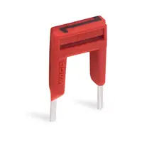Adjacent jumper for continuous commoning; insulated; from 1 to 3; Nominal current 25 A; red