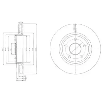 Disc frana DELPHI BG9058