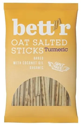 Bett'r Bio biscuiți cu ovăz, turmeric, 50 g