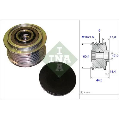 Sistem roata libera, generator INA 535 0207 10