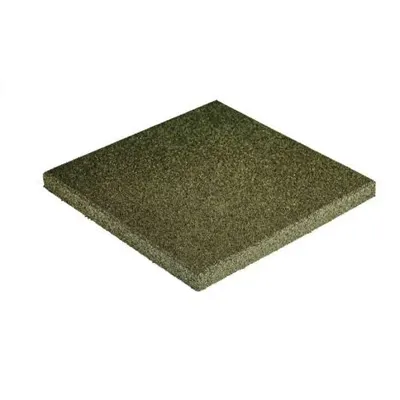 Pavele Cauciuc Plane 500X500X40 mm - Verde
