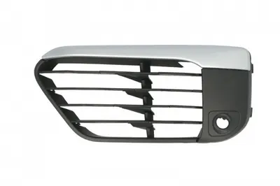 Grila bara fata stanga X-Line, cu locas senzori, plastic, negru argintiu BMW X1 intre 2015-2019