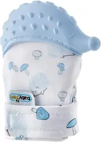 Mănușă pentru zgârierea dinților BabyJem - Arici,Blue