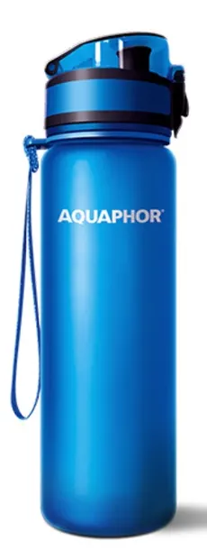 Sticlă filtrantă pentru apă Aquaphor - City, Filter, 0.5 l, albastru