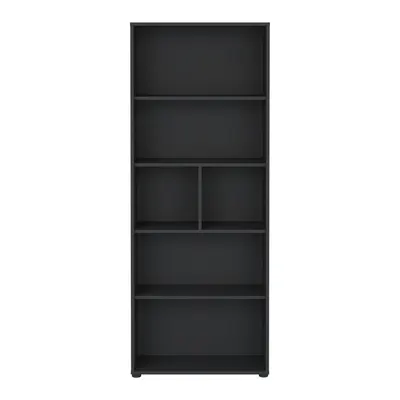 Bibliotecă gri antracit 80x205 cm Sign – Tvilum