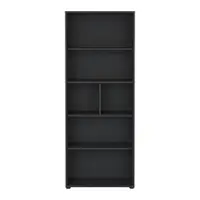 Bibliotecă gri antracit 80x205 cm Sign – Tvilum