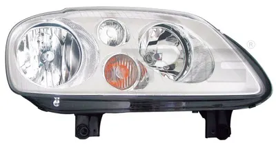 Far dreapta (H7, reglaj electric, cu motoras, fundal cromat) VW CADDY III, TOURAN