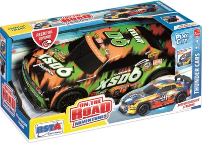 Mașină sport RS Toys - Cu frecare, sunete și lumini, verde