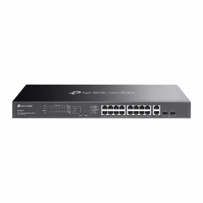Omada 20-Port Gigabit Easy Managed Switch with 16-Port PoE+ PORT: 16× Gigabit PoE+ Ports, 2x Gigabit Non-PoE Ports, 2× Gigabit S