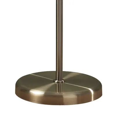 Lampadar de podeaBoston 3 Light Floor Lamp Antique Brass Opaque Glass