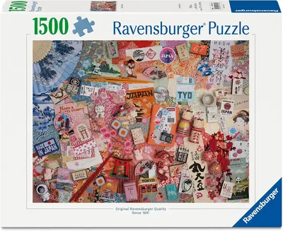 Puzzle Ravensburger din 1500 piese - Călătorie la Tokyo