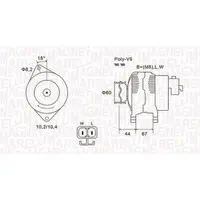 Generator/alternator MAGNETI MARELLI 063731526010