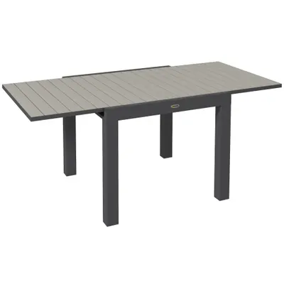 Masă extensibilă pentru terasă Outsunny, cu 4-6 locuri, 81-162 cm | Aosom Romania