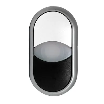 Buton comanda dublu alb+negru