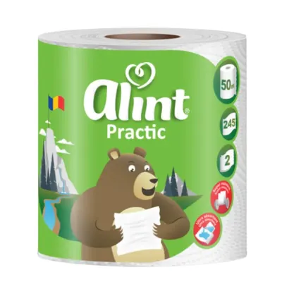 Monorola Alint Practic, 2 Straturi, 1 Rola, 50 m, 245 Foi